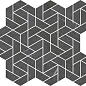 620110000158 Metropolis Imperial Black Mosaico Icon 28.6x34.7 Italon