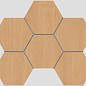 Мозаика CW04 Classic Wood Hexagon неполированная 25x28.5 Estima