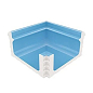 KP231 Переливной лоток керамический внутренний угол Light Blue 29x29 Serapool фото в миниатюре