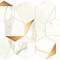 A4WU Marvel Calacatta Prestigio Gold Hex Shiny 25,1x29 Atlas Concorde