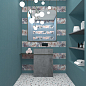 A034972 ARTS BLUE 20X50 Ape Ceramica