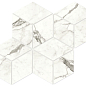 A42X Marvel Statuario Supremo Mosaico Esagono Lapp 30x35 Atlas Concorde