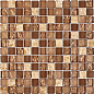 PIX722 Мозаика из мрамора и стекла 23x23 300х300x8 Pixmosaic