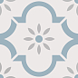 Арабески голубой 20x20 Smile Tile фото в миниатюре