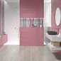 Rev. DECOR DIVERSO ROSA SLIMRECT PRI 25x65 Azulev