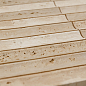 PIX343 Yellow Travertine, Concave матовая 30х151 305х318х12 Pixmosaic