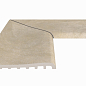 Угол фарфорового плоского поручня внутренний Pool Garden Beige 25x50 Serapool фото в миниатюре
