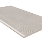 Ступень GF01 Graffito Light Grey неполированный с насечками 30x60 Estima