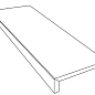 PF60016818 Tarsia Gradone Top Nero Imperiale Lux 3D Rett 32x120x4.5 Versace (Gardenia Orchidea)