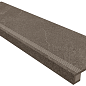 Комплект Ступень GB03 Gabbro 33x120 неполированная с бортиком + Подступенок 14.5x120 Estima