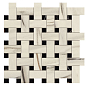 AOVJ Marvel Bianco Fantastico Basket Weave Matt 30,5x30,5 Atlas Concorde