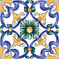 RC8J Amuri Decoro Maiolica Tappeto 3 Glossy RT 20х20 Ragno Marazzi