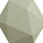 Origami green hex 11x12.5 Tubadzin