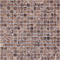 Pietrine Emperador Dark MAT 15x15x4 305x305 Caramelle Mosaic