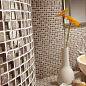 184996 Mosaico Travertino Brick 30,5x30,5 Dune