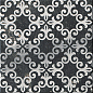 fLZM Roma Deco 20 Statuario Grafitte 20x20 FAP Ceramiche