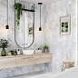 N60004 Crysta Crema Struttura Brillo 24.2x70 Eletto Ceramica