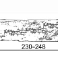 Марсель 309 Плоскость 230-248x60-69x17 Камелот