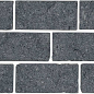 BR021T Бордюр Роверелла серый темный мозаичный 34,5x14,7x0,9 Kerama Marazzi
