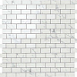 AS34 Marvel Carrara Pure Mosaico Lappato Burattato 29.8x29.8 Atlas Concorde
