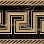 262682 FASCIA SABBIATA NERO AMASANTA 10x78 Versace (Gardenia Orchidea)
