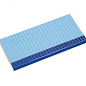 21271 Противоскользящая плитка с буртиком с сетчатой поверхностью Cobalt-Light Blue 12,5х25 Serapool