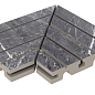 Решетка угол из 2х частей Marble 446 Ceniza R11 330х330х30 Kerastep фото в миниатюре