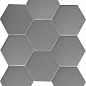 FQ21016 Hexagon big Grey Matt 25.6х29.5 StarMosaic