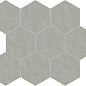 749583 Neutra 6.0 04 Ferro Mosaico B Esagono 10x10 30x26 Casa Dolce Casa