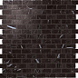AS35 Marvel Nero Marquina Mosaico Lappato Burattato 29.8x29.8 Atlas Concorde