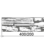 Онтарио 132 Плоскость 200/400х100х45 Камелот