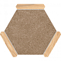Sacramento Marron Pino 22x25 Monopole Ceramica