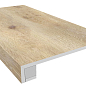 Комплект Ступень SI01 Selection 33x120 неполированная с бортиком + Подступенок 14.5x120 Ametis by Estima