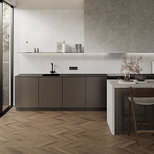 Wood Latina Brown Chevron Laparet