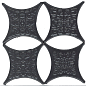 Estrella Set Core Negro 6.7x6.7 микс Absolut Keramika