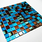 CR 5079 Crystal фольгированная бирюзово-коричневая 30x30 Keramissimo фото в миниатюре 2