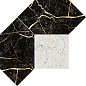 620110000085 Charme Extra Laurent Mosaico Polygon Lux 28,5x21 Italon