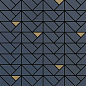 M3JH Eclettica Blue Mosaico Bronze 40x40 MARAZZI Italy