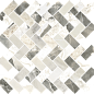 620110000218 Stellaris Dover Light Mosaico Cross Nat 31.5x29.7 Italon
