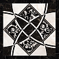 262534 Intarsio Bianco/Nero 78x78 Versace (Gardenia Orchidea)