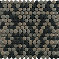 L244006761 Glaze Dots Greys/Black Matt 31,5x29 L'Antic Colonial