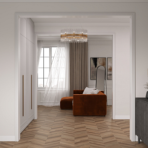 Wood Lux Walnut Chevron M Laparet