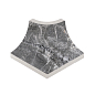 Плинтус радиальный внешний угол Marble 441 Ceniza R9 42х33х50 Kerastep фото в миниатюре