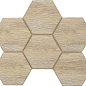 Мозаика SI01 Selection Hexagon неполированная 25x28.5x1.0 Ametis by Estima