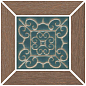 ID156 Вставка Тровазо наборный коричневый матовый 13x13x0,9 Kerama Marazzi