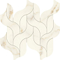 AF8R Marvel Calacatta Apuano Mosaico Waterfall Lappato 30,5x27,7 Atlas Concorde