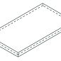 620070002835 Avantgarde X2 Silver Scalino Angolare Sx 33x120 Italon