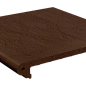 Ступень Фронтальная Флорентийская Шоколад накат Скала 320x330x14 Натуральный Клинкер фото в миниатюре
