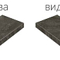 620070000741 Climb Graphite Scalino Angolare Destro 33x60 Italon