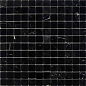 PIX245 Nero Marquna из мрамора полированная 23x23 305х305x6 Pixmosaic